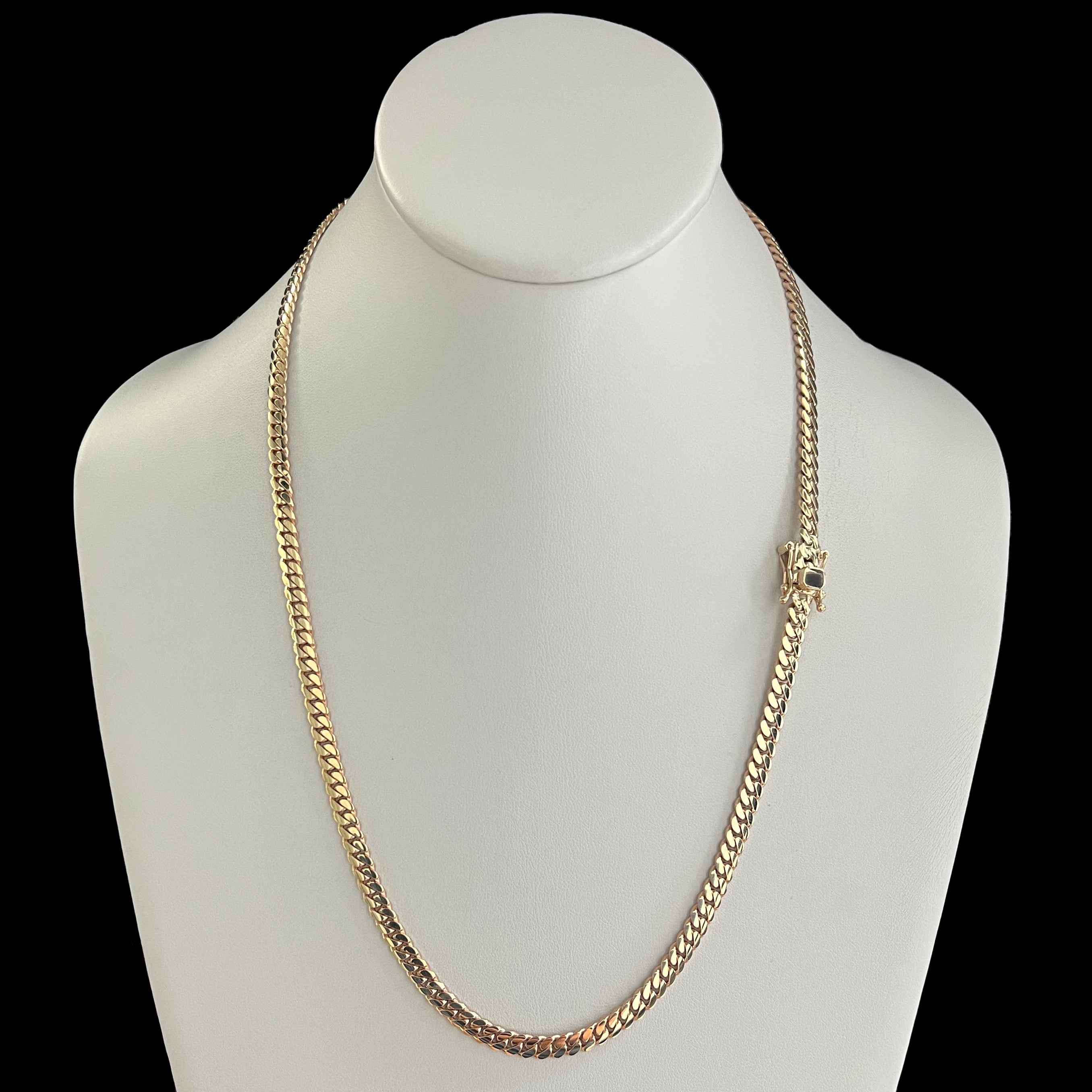 miami cuban link chain 14k 3mm