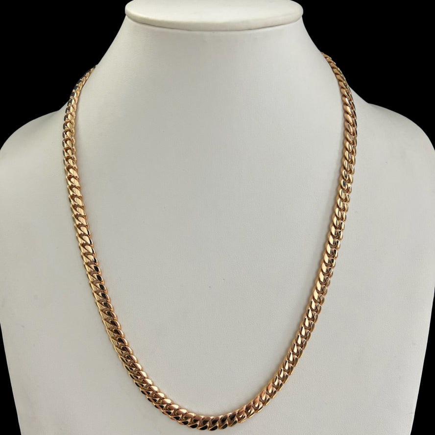 18K Miami Cuban Link Chain - 8mm