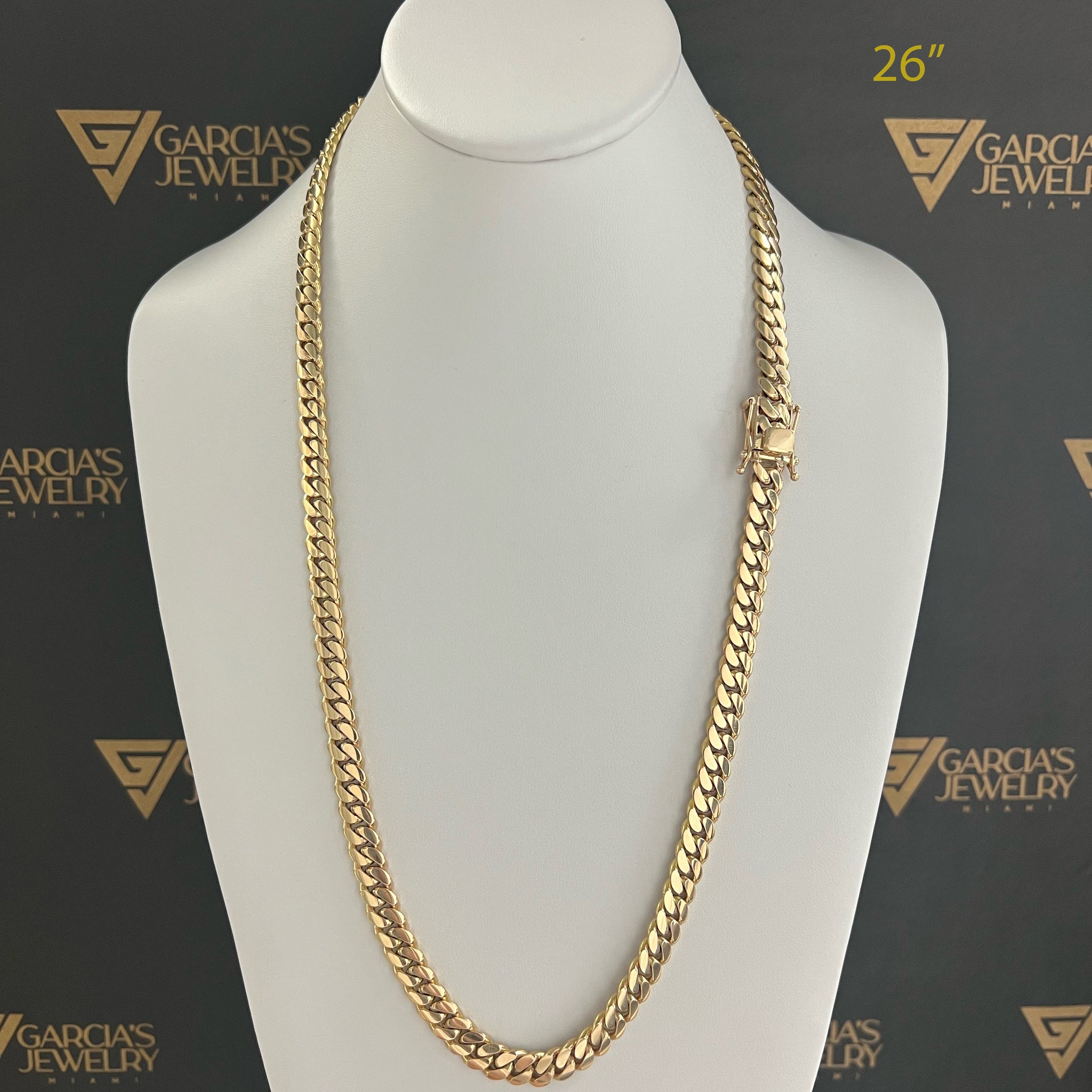 10K Miami Cuban Link Chain - 8mm – Garcia's Jewelry Miami