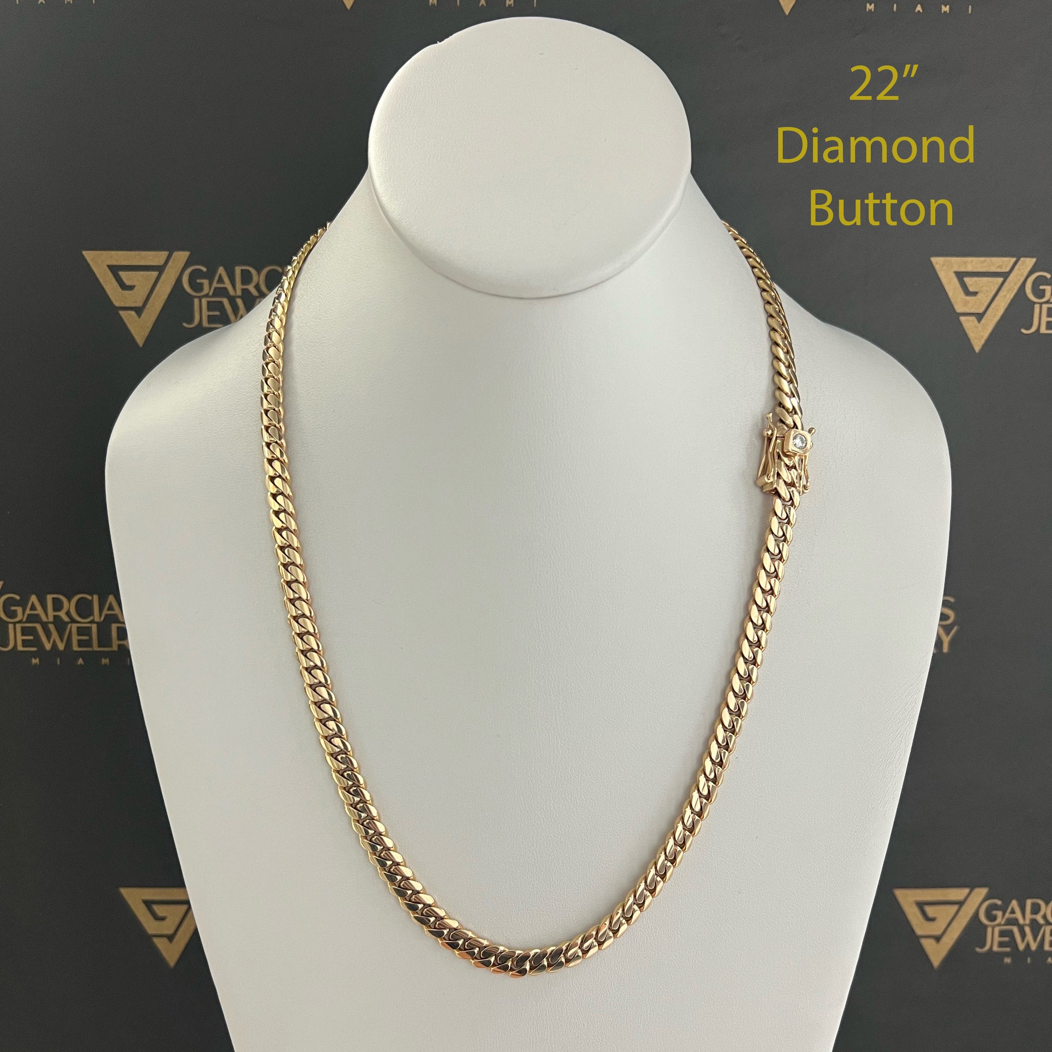 14K Miami Cuban Link Chain 7mm – Garcia's Jewelry Miami