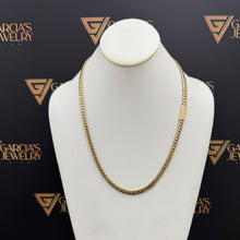 Load image into Gallery viewer, 22&quot; 14K Cuban Link Chain - 6 MM Sleek Lock w/Diamonds
