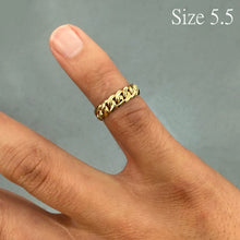 Load image into Gallery viewer, 14K Cuban Link Ring - 5mm
