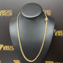 Load image into Gallery viewer, 22" 10K Cuban Link Chain - 6 MM - Sapphire Button
