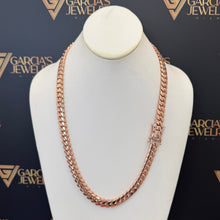 Load image into Gallery viewer, 24&quot; 14K Rose Gold Cuban Link Chain - 10 MM
