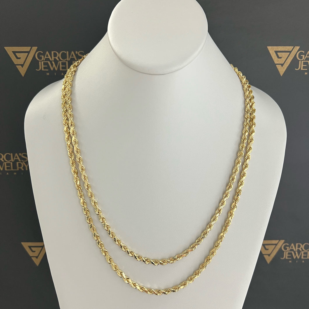 14K ROPE CHAIN - 4.5 MM