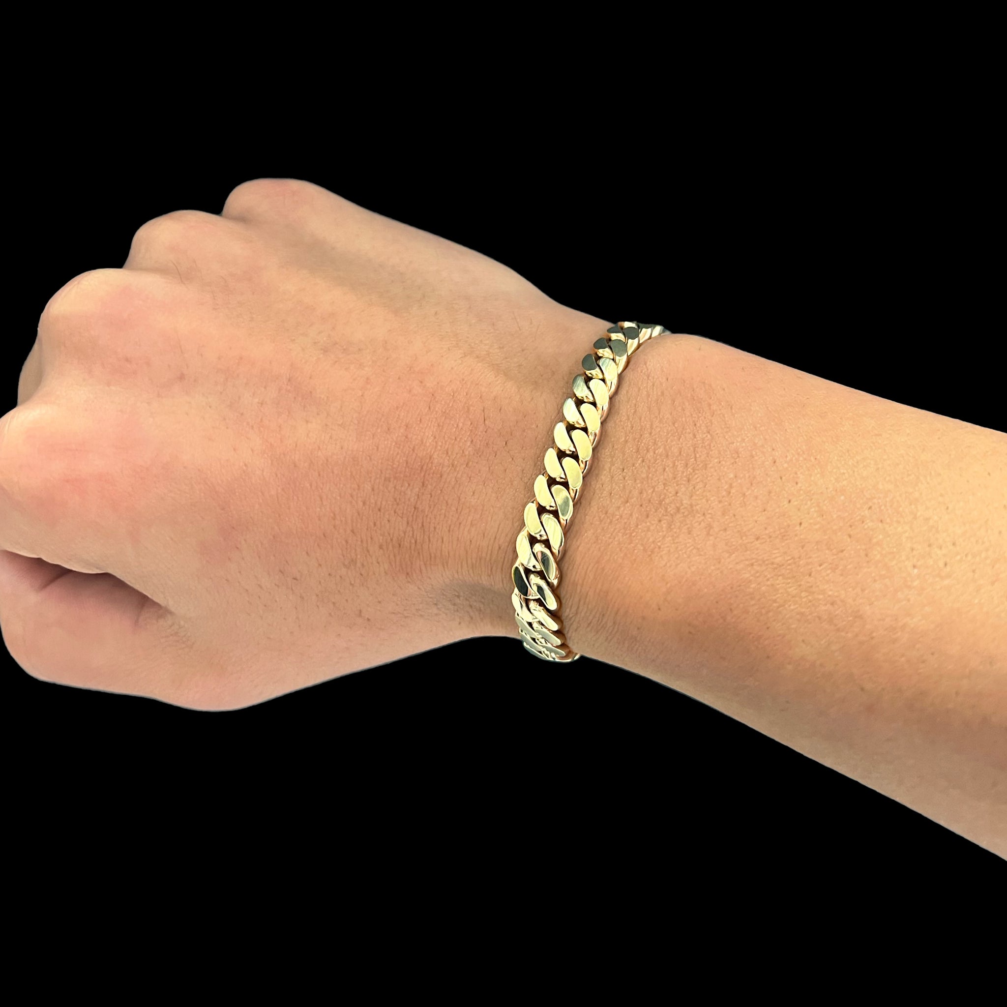 Outlet 18k Gold Cuban Link Bracelet